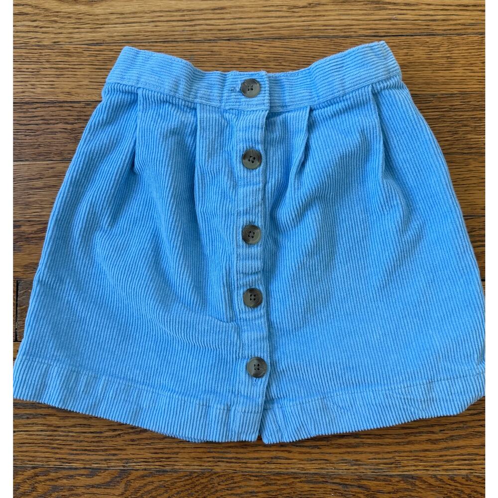 H&M Girls' Blue Corduroy Skirt Size 4